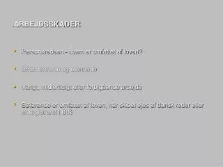 arbejdsskader