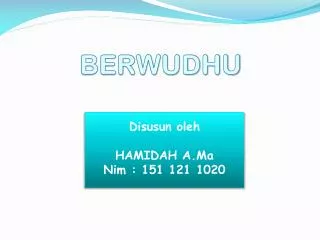 berwudhu