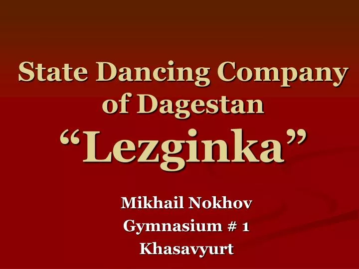 state dancing company of dagestan lezginka