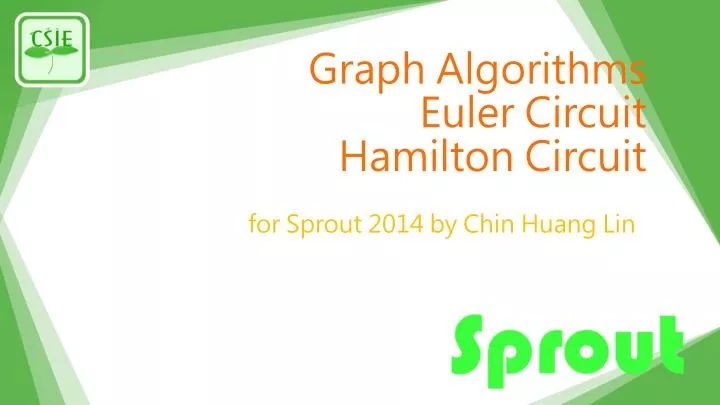 graph algorithms euler circuit hamilton circuit