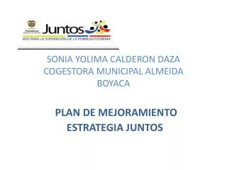 sonia yolima calderon daza cogestora municipal almeida boyaca