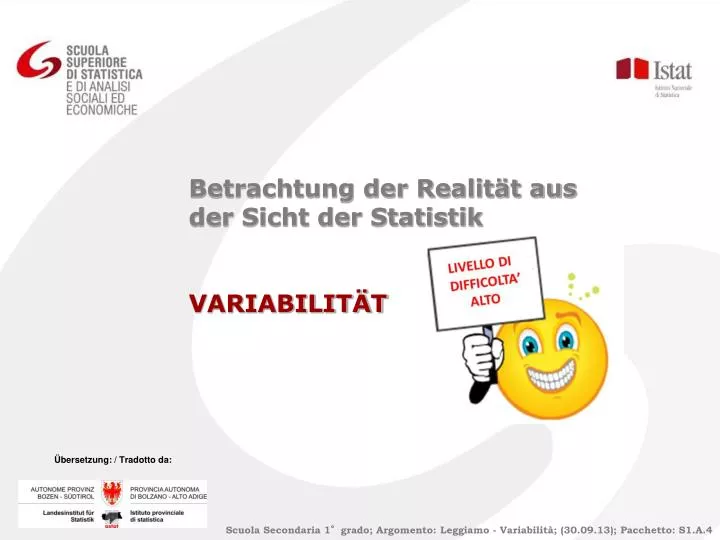 betrachtung der realit t aus der sicht der statistik variabilit t