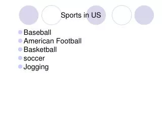 Sports in US