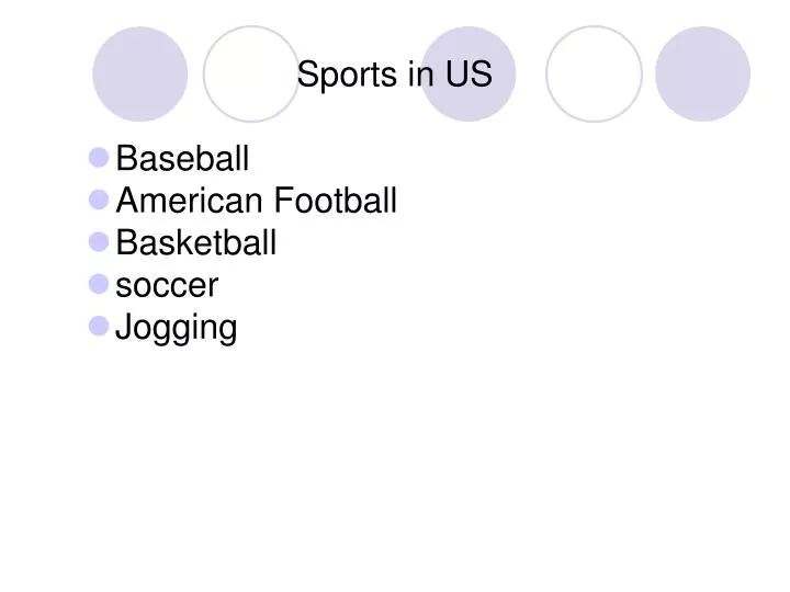 sports in us