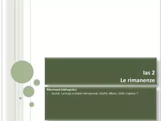ias 2 le rimanenze