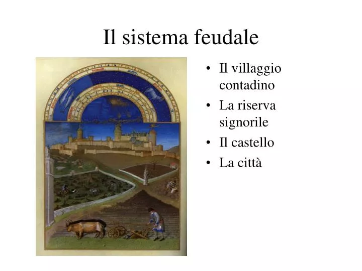 il sistema feudale