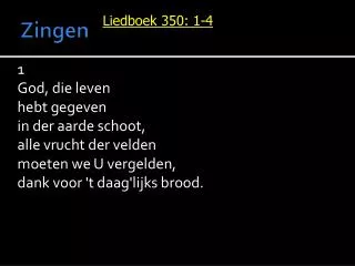 zingen