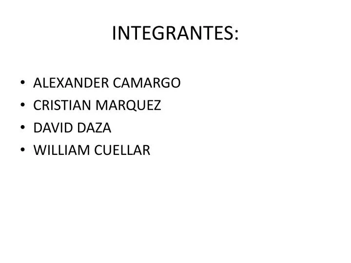 integrantes