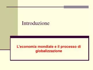 introduzione