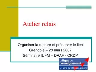 atelier relais