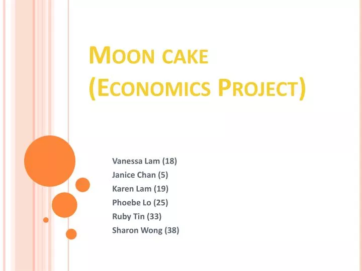 moon cake economics project