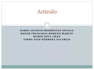 art culo