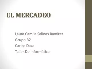 el mercadeo
