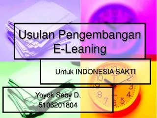 usulan pengembangan e leaning