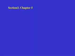 Section3, Chapter 5