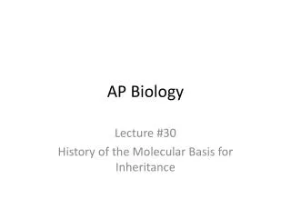 ap biology