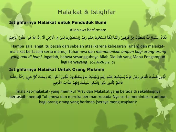 malaikat istighfar