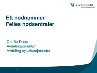 ett n dnummer felles n dsentraler