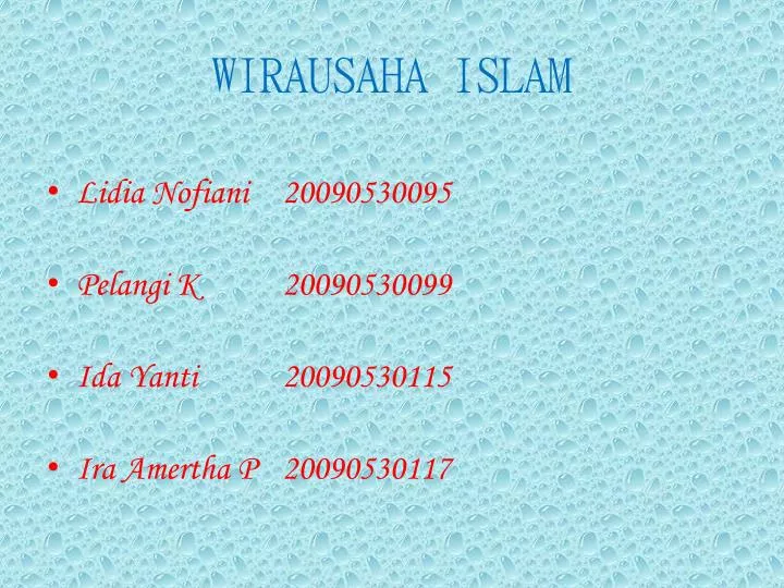 wirausaha islam