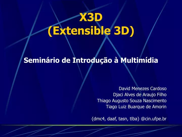 x3d extensible 3d