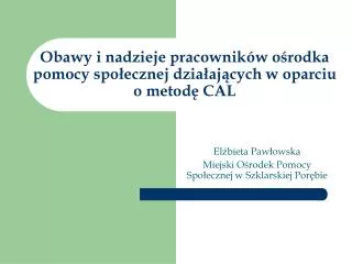 el bieta paw owska miejski o rodek pomocy spo ecznej w szklarskiej por bie