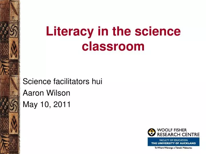 literacy in the science classroom