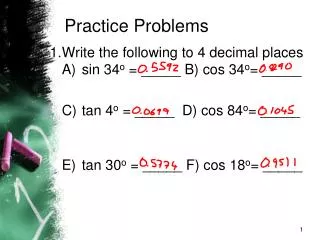 Practice Problems