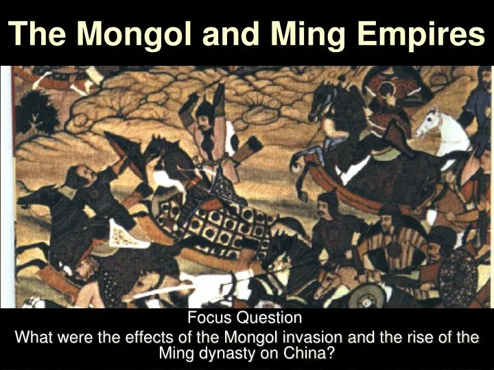 the mongol and ming empires