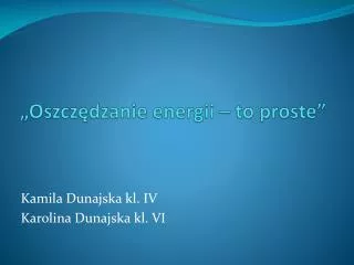 oszcz dzanie energii to proste