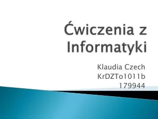 wiczenia z informatyki
