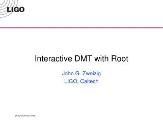 Interactive DMT with Root