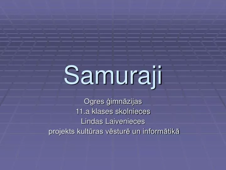 samuraji