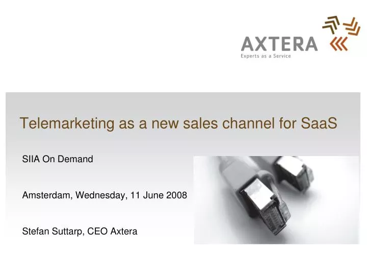 telemarketing as a new sales channel for saas