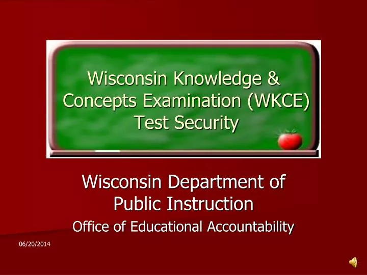 wisconsin knowledge concepts examination wkce test security