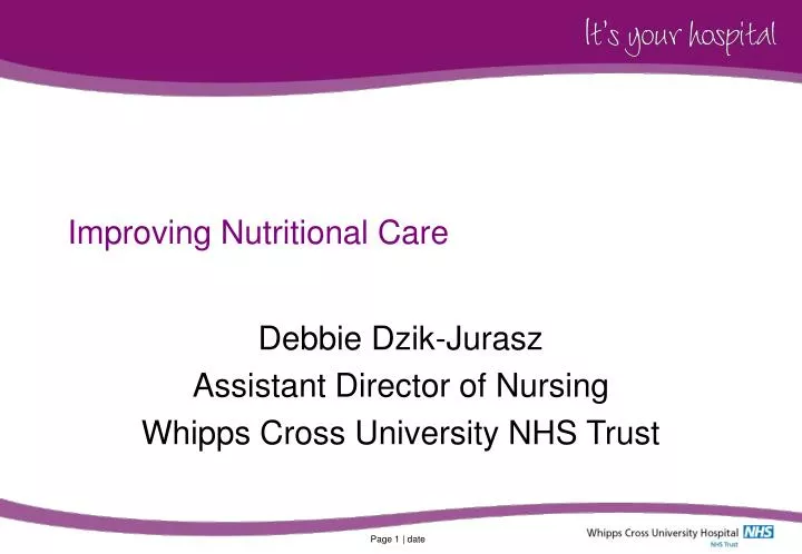 improving nutritional care