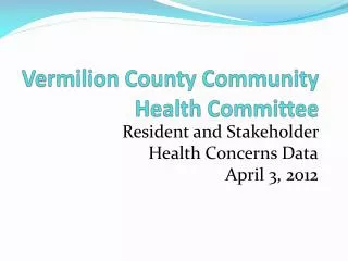 Vermilion County Community Health Committee