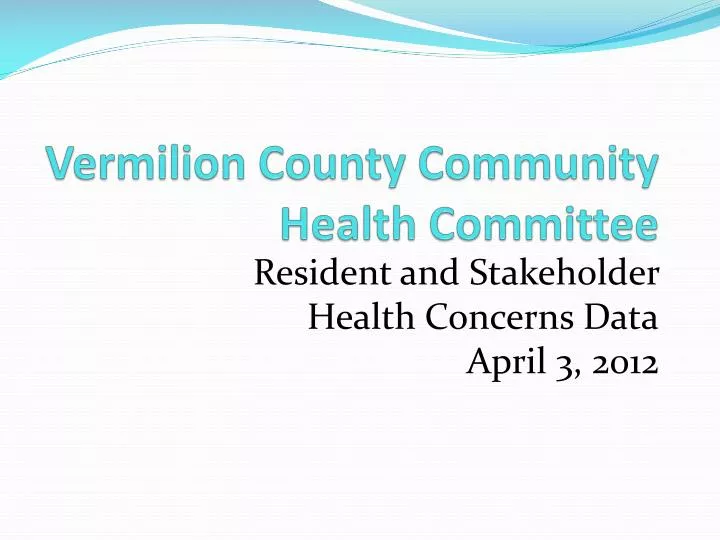 vermilion county community health committee