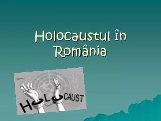 holocaustul n rom nia