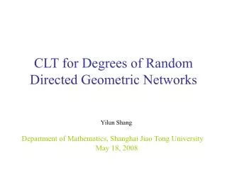 CLT for Degrees of Random Directed Geometric Networks