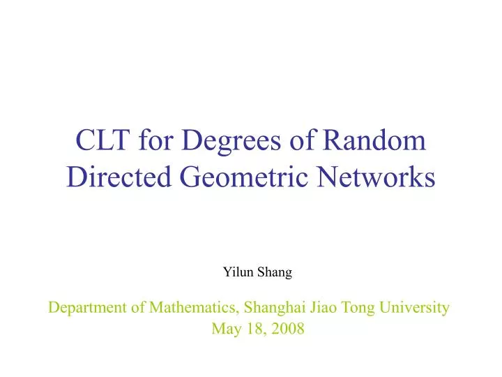 clt for degrees of random directed geometric networks