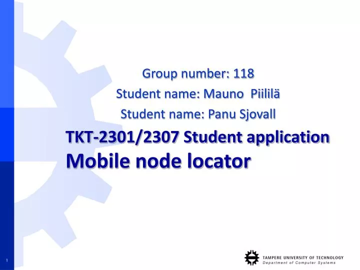 tkt 2301 2307 student application mobile node locator