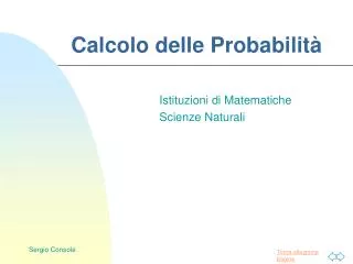 calcolo delle probabilit