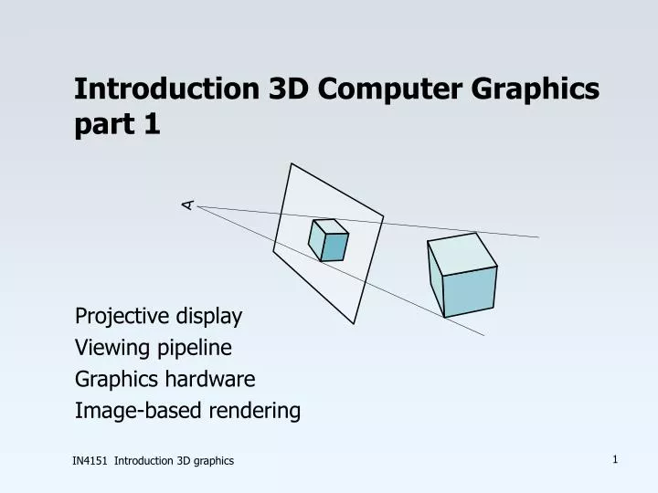 introduction 3d computer graphics part 1