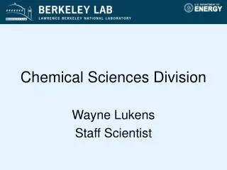 Chemical Sciences Division