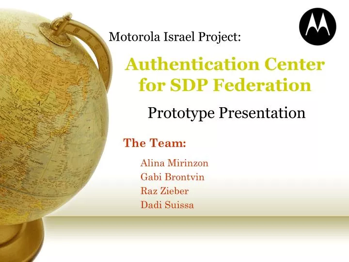 authentication center for sdp federation