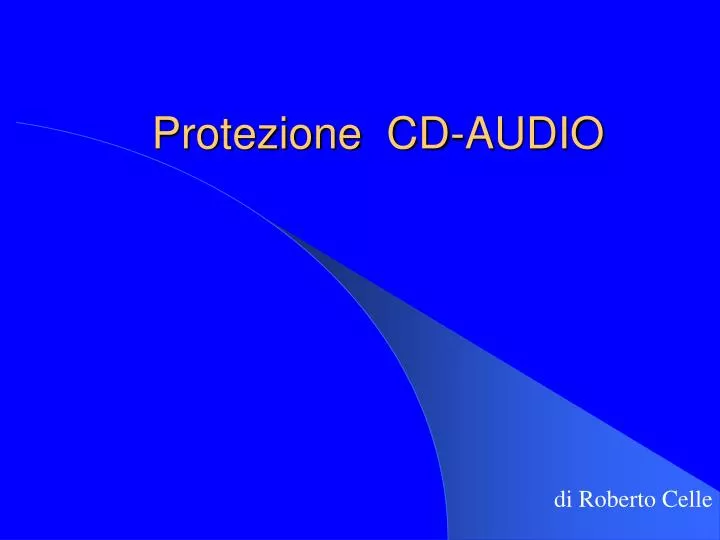 protezione cd audio