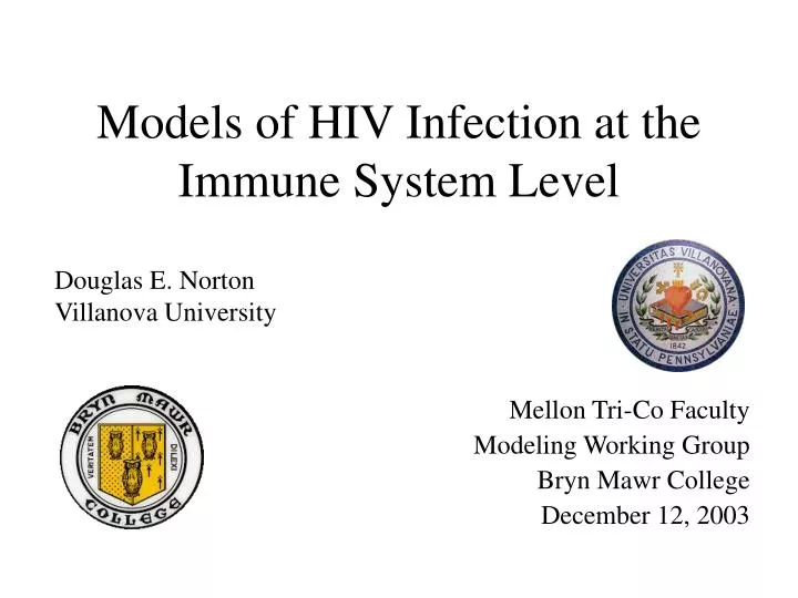 models of hiv infection at the immune system level