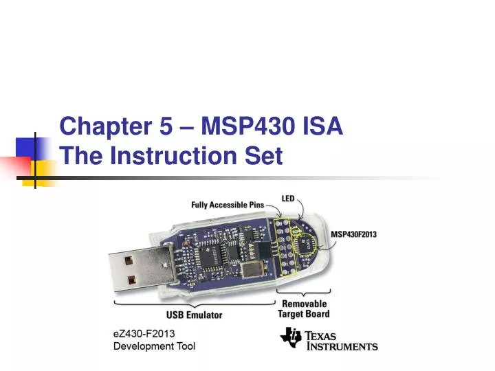 chapter 5 msp430 isa the instruction set