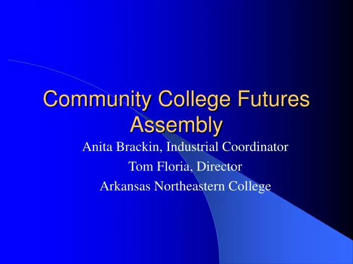 community college futures assembly