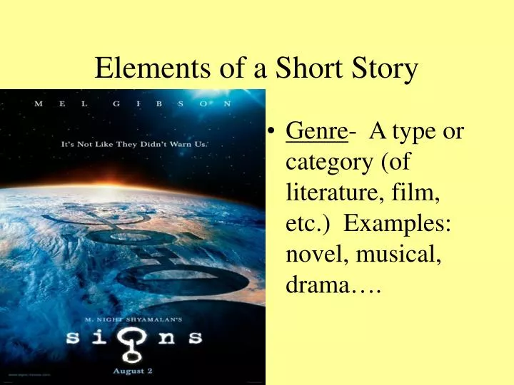 elements of a short story